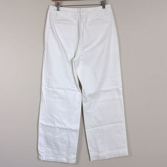 J. Crew Wide leg Essential Jeans in white Size 30 Petite - Picture 5 of 10